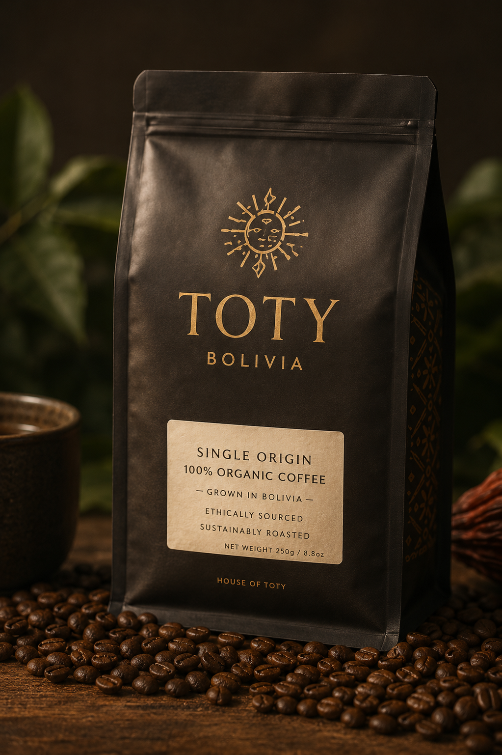 Carefully sourced beans with rich flavor and Bolivian soul.